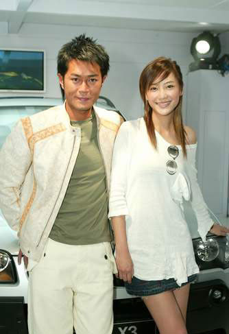 俊男靓女配宝马香车 古天乐酷应采儿清纯(多图
