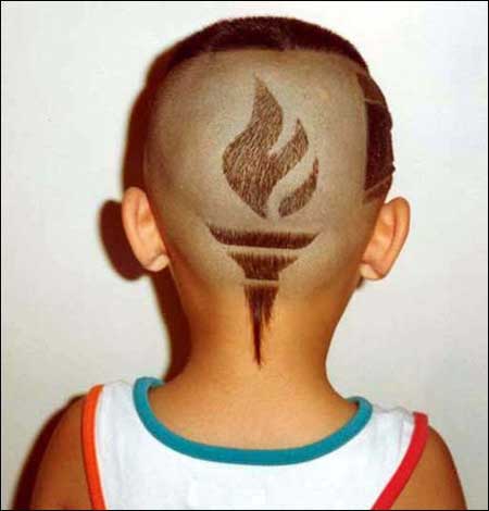 组图:小屁孩的发型也可以这样酷 你敢尝试吗