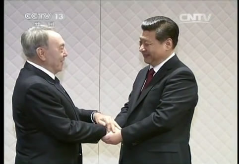 [视频]习近平会见哈萨克斯坦总统纳扎尔巴耶夫