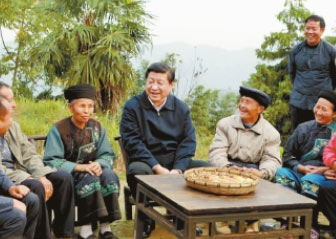 Xi concerned with progress of poverty reduction in Hunan village