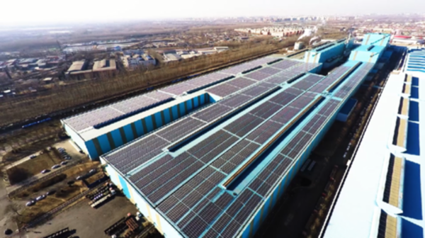 京最大单体分布式光伏发电项目首钢8.3MW正