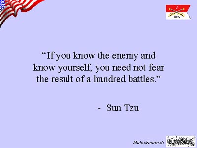 美军为倒萨制作幻灯片 首页摘录孙子格言(组图