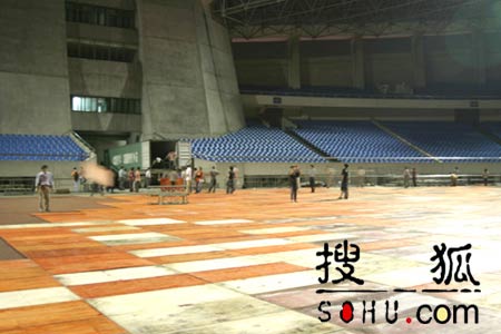 王菲杭州演唱会开始进行舞台搭建
