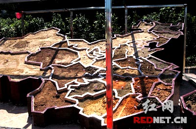 100个红色旅游景区土壤汇集毛主席家乡韶山(图); 韶山地图