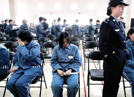 北京市女子监狱的服刑人员