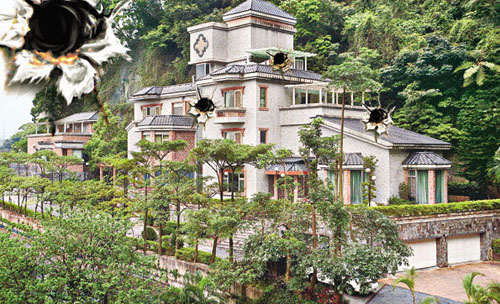 吴宗宪位于台北挹翠山庄的豪宅遭枪击扫射,最少留下四百多个弹孔.