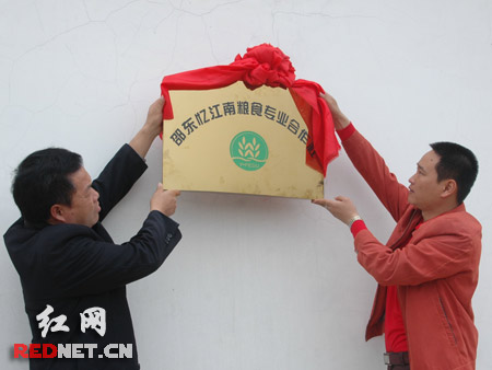 湖南粮食行业第一家农民经济合作社在邵东成立