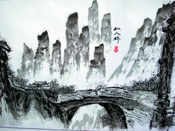 268米长2008平方尺画卷画出张家界88景