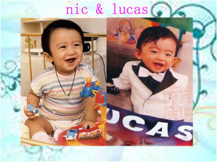 谢霆锋小时候与lucas对比