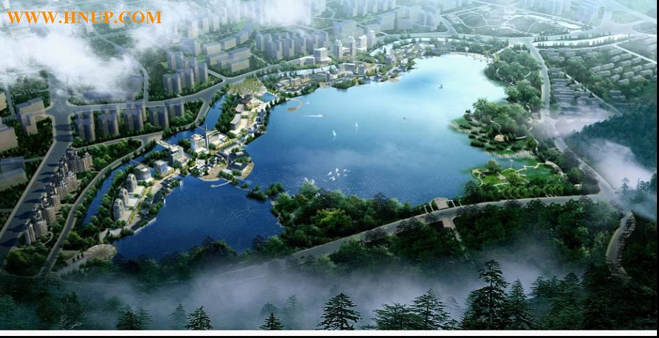 e 方案      长沙市麓山北湖公园规划方案     湖南阡陌设计