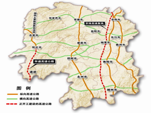 湖南省内最宽高速公路京珠复线湖南段全面开工