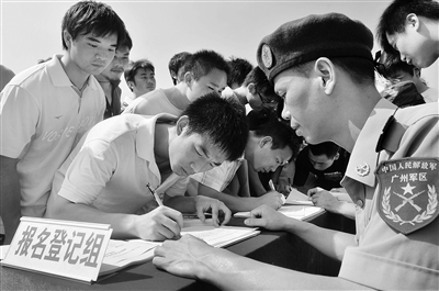 高校应届毕业生预征报名启动 大学生踊跃报名