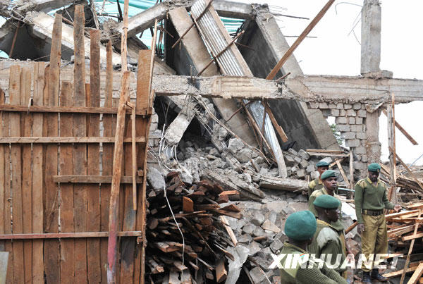 肯尼亚一在建楼房倒塌