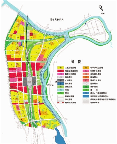 (长沙市黎托片(武广新区)控制性详细规划——土地利用规划图)   红网