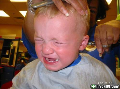 组图:痛苦童年 全世界小孩都讨厌<em>理发</em>