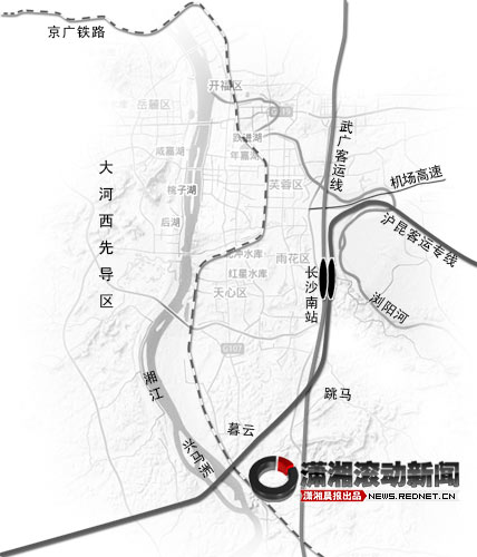 沪昆高铁设址长沙南站 长沙成中国首个高铁枢
