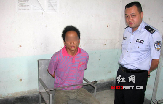 还在睡梦之中就被湖南省汝城县公安局土桥派出所民警抓获