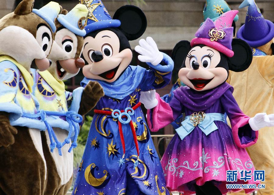 日本东京迪斯尼海洋乐园庆祝开园10周年