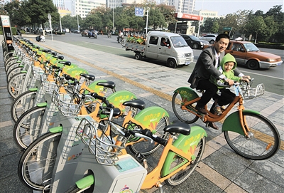 公共自行车抢了风头卖私家自行车的生意淡了