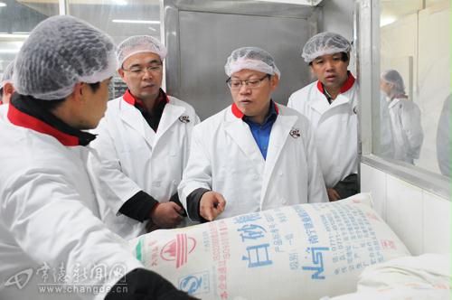 湖南省质监局领导来常调研食品生产监管(图)