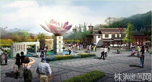 洲:荷塘月色以路场景为主线 打造完美乡村(图)