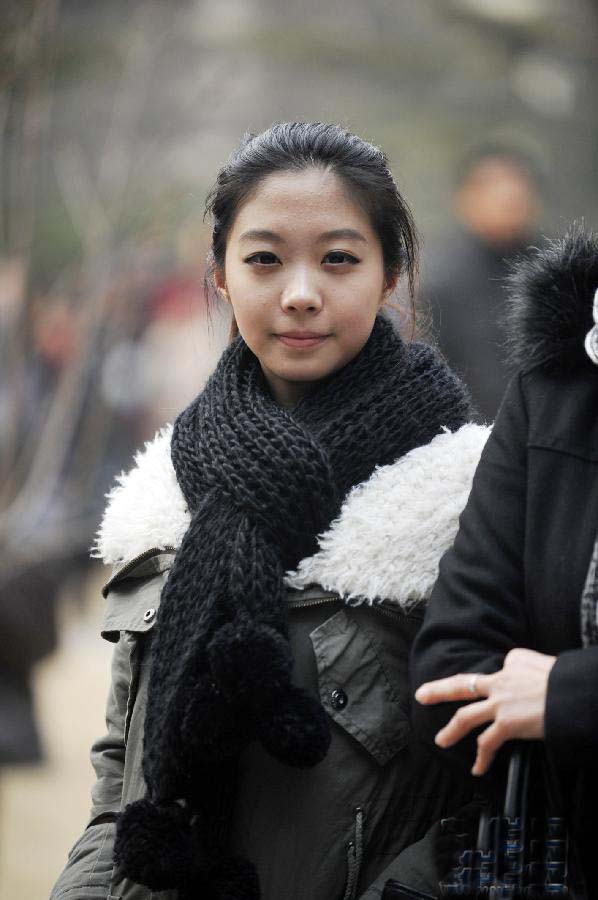 北京电影学院考试初日美女考生表情