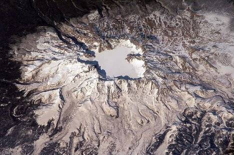 长白山火山爆发图片