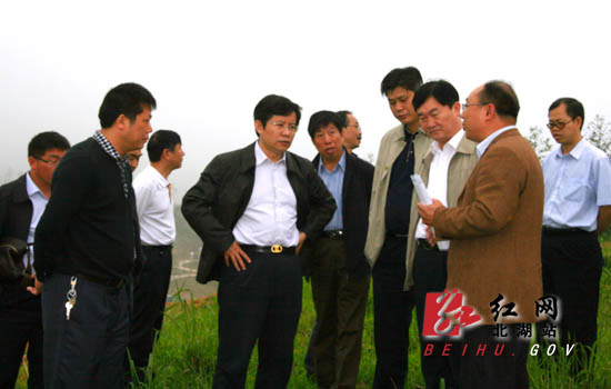 郴州市市长瞿海视察北湖区城乡绿化工作