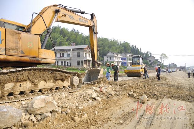 桃江:s308桃马连接线修建正在进行 全长37.99