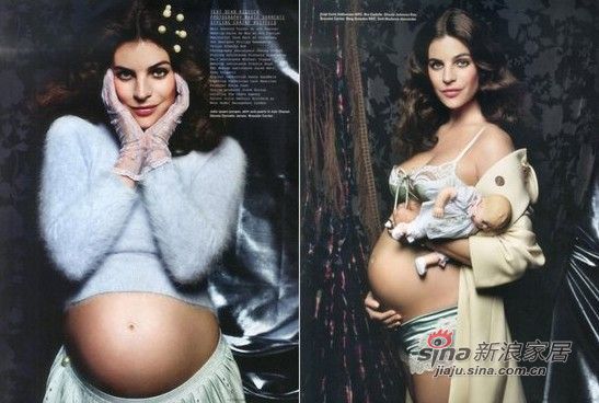 女明星裸体家居孕照 是艺术不是耍<em>流氓</em>(组图)_