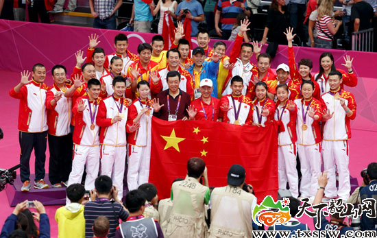 中国羽毛球队赛前曾到韶山减压 林丹最先登上