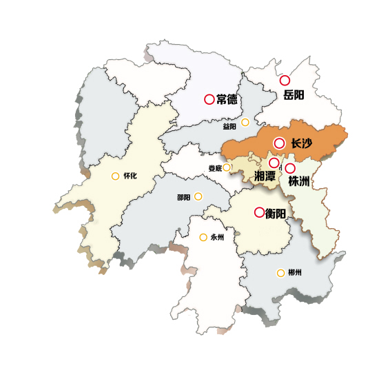 2015年湖南将建成6个特大城市