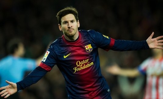 [视频]巴萨4-1领先皇马13分 梅西两球年度90球