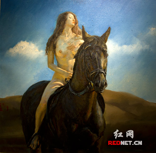 湖南首届油画<em>人体</em>艺术展开幕(组图)_湖南频道