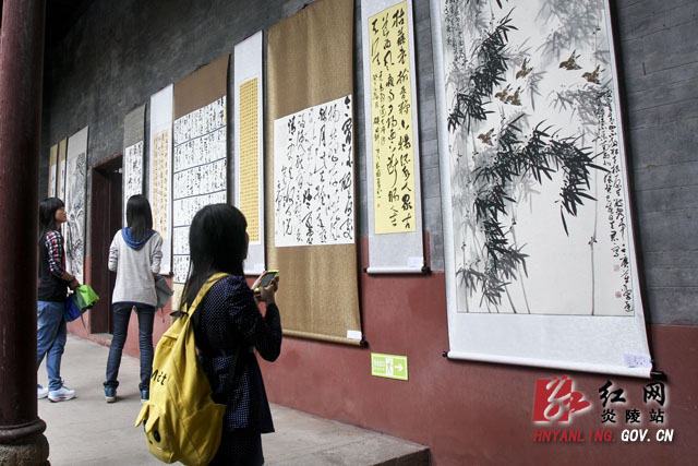 炎陵县举办欢乐潇湘·神农风书画摄影展