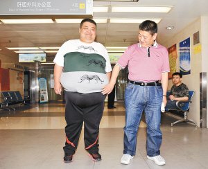 “西北第一胖”两年从229公斤减到95公斤(图)