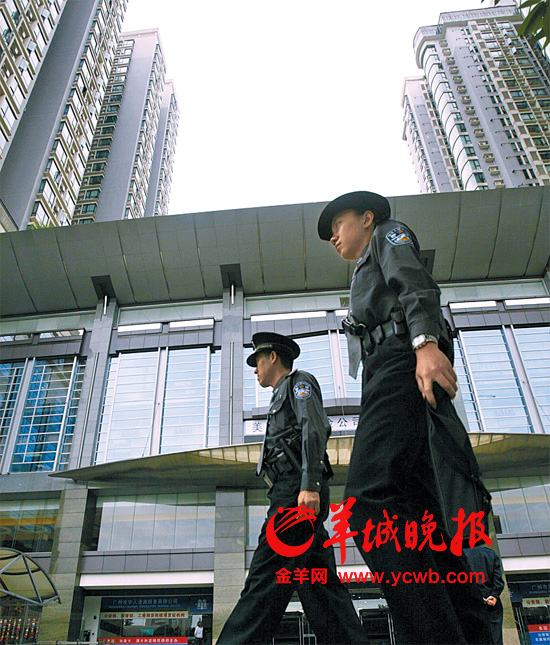 美国驻广州领事馆门口（资料图片）