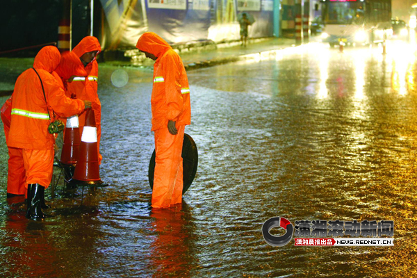 长沙今日还有大暴雨 确保城区无大面积渍涝[图