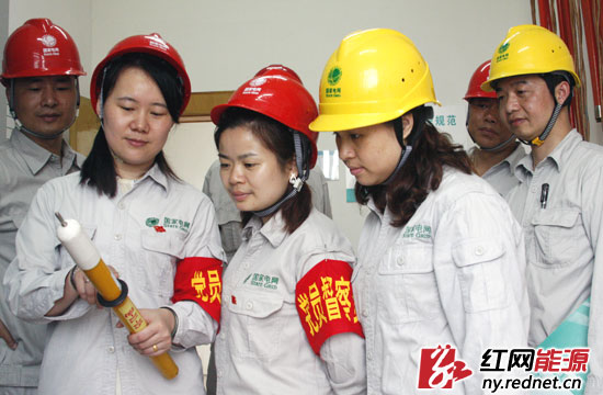 5月14日,益阳电业局变电运维业务部“党员督察队”检查220千伏迎丰桥变电站