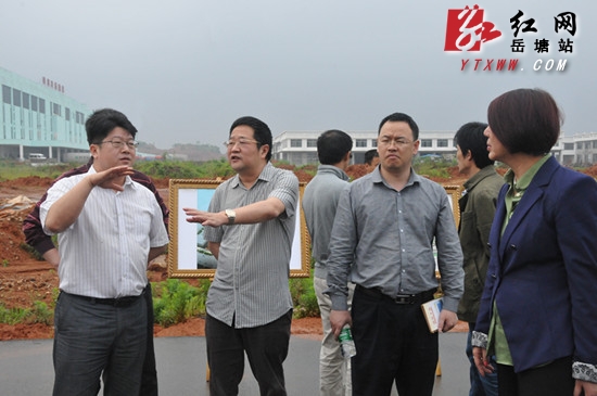 广东省湘潭商会筹备组来岳塘区考察