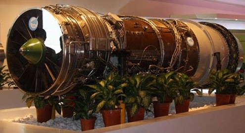 资料图：WS-10太行发动机。