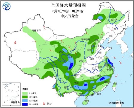 中国迎来大范围降雨明日大部分地区气温适宜