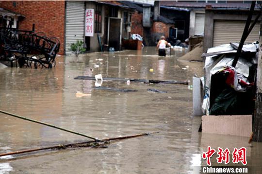 浙江温岭因强降雨污水淹城官方称排水系统需修建