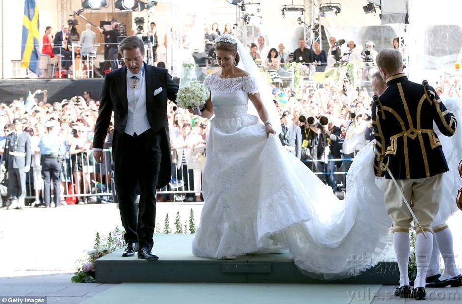 欧洲最美公主玛德琳结婚 下嫁美国银行家