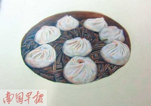 手绘“美食”太逼真 南宁妹乐静网络蹿红(组图)