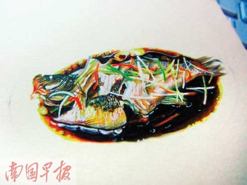 手绘“美食”太逼真 南宁妹乐静网络蹿红(组图)
