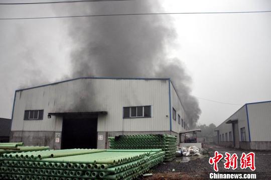 图为发生爆炸的车间。