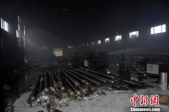 图为发生爆炸的车间。