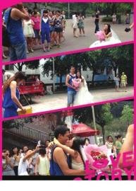 大四女生穿婚纱向男友求婚：感谢你一直包容
