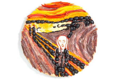 披萨饼版的蒙克《呐喊》